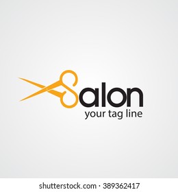 Hair Salon Logo.Cosmetic salon logo design