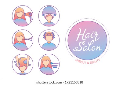Salon Services Icons High Res Stock Images Shutterstock