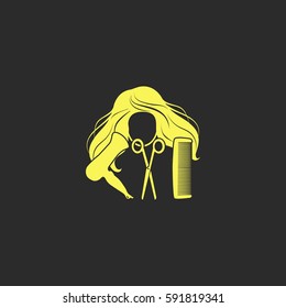 Hair salon vector  icon.
