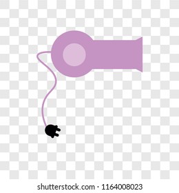 Hair salon vector icon isolated on transparent background, Hair salon logo concept