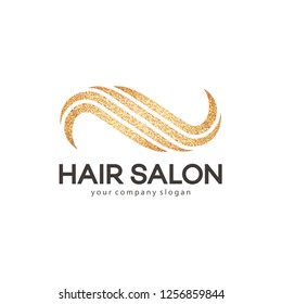 Hair salon vector logo design template