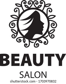 Hair salon vector logo design template