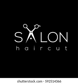 Hair salon vector logo design template