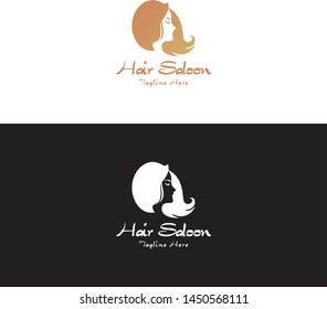 Hair Saloon Logo in Vector