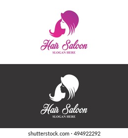 Hair Saloon Logo In Vector