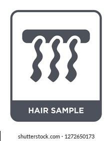 hair sample icon vector on white background, hair sample trendy filled icons from Beauty collection, hair sample simple element illustration