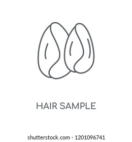 Hair Sample linear icon. Hair Sample concept stroke symbol design. Thin graphic elements vector illustration, outline pattern on a white background, eps 10.