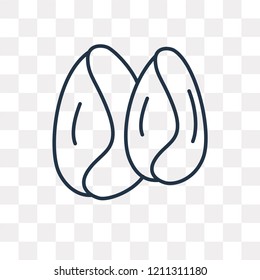 Hair Sample vector outline icon isolated on transparent background, high quality linear Hair Sample transparency concept can be used web and mobile