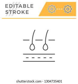 Hair scheme line icon