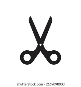 Hair Scissor Filled Icon Vector Illustration