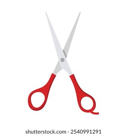 Hair scissors flat vector design isolated on white background