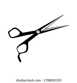 Hair scissors icon vector illustration on white background.