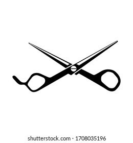 Haarschere Symbol Vektorillustration auf weißem Hintergrund.