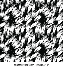 hair seamless pattern