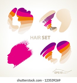 hair set / vector no effect