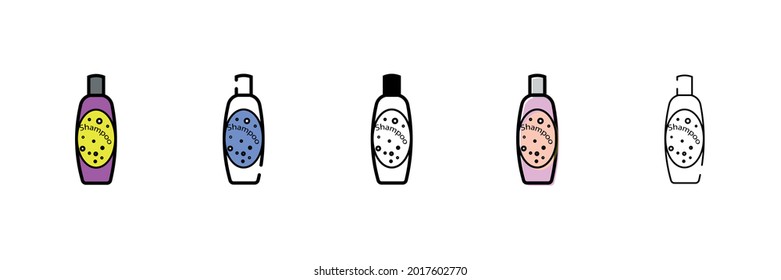 hair shampoo vector type icon
