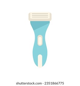 Hair shaver icon flat vector. Wax depilation. Leg hair removal isolated