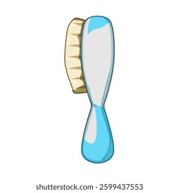hair soft baby brush cartoon. scalp newborn, infant grooming, care bristle hair soft baby brush sign. isolated symbol vector illustration