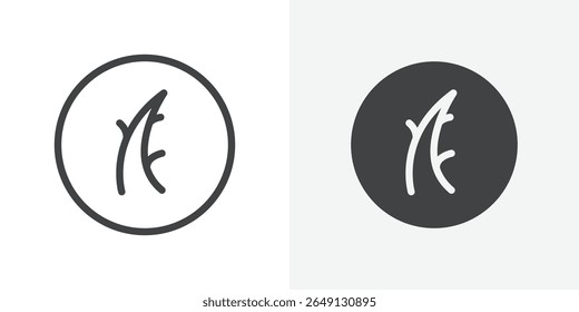 Hair Split Ends icon Outline vector sign