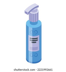 Hair spray icon isometric vector. Parlor salon. Makeup spa