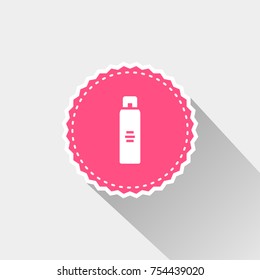 hair spray icon with long shadow