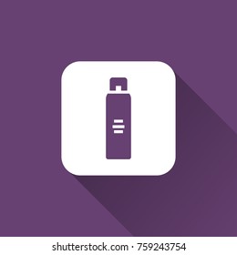 hair spray icon with long shadow