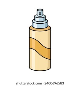 plantilla de diseño de vectores de iconos de spray de pelo simple y limpio