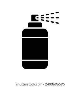 plantilla de diseño de vectores de iconos de spray de pelo simple y limpio