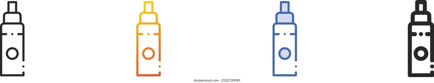 hair spray icon.Thin Linear, Gradient, Blue Stroke and bold Style Design Isolated On White Background