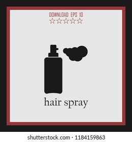 hair spray vector icon