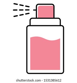 Hair Spray Vector Icon Design
