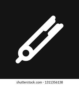 Hair straighten icon. Female accessories icons for mobile concept and logo