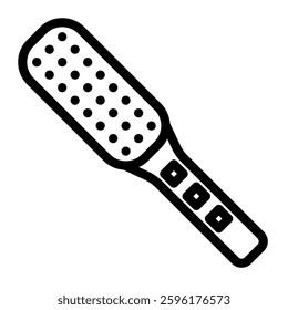 Hair straightener comb icon line style transparent