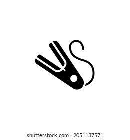 hair straightener icon designed in solid style and glyph style in electronic icon theme