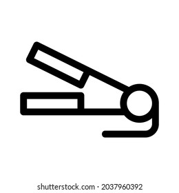 hair straightener icon or logo isolated sign symbol vector illustration - high quality black style vector icons
