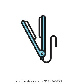 Hair Straightener Icon Vector Illustration