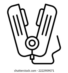 Hair Straightener icon vector image. Can also be used for web apps, mobile apps and print media.