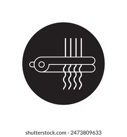 Hair Straightener icon vector symbol design