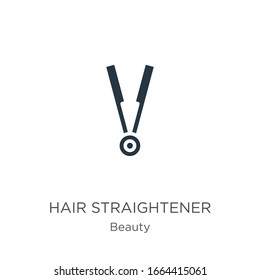 Hair straightener icon vector. Trendy flat hair straightener icon from beauty collection isolated on white background. Vector illustration can be used for web and mobile graphic design, logo, eps10
