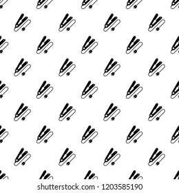 Hair straightener pattern vector seamless repeating for any web design