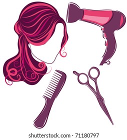 Hair Style Beauty Elements