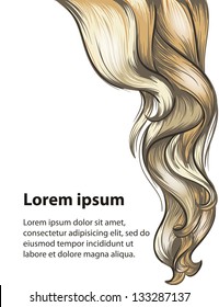 Hair style and hair care design template