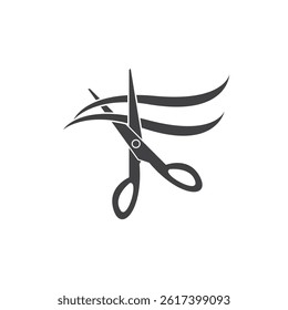 Hair Style Cut Icon Vector Illustration