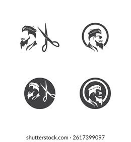 Hair Style Cut Icon Vector Illustration