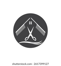 Hair Style Cut Icon Vector Illustration