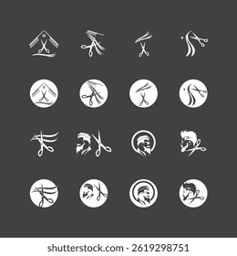 Hair Style Cut Icon Vector Illustration