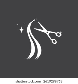 Hair Style Cut Icon Vector Illustration