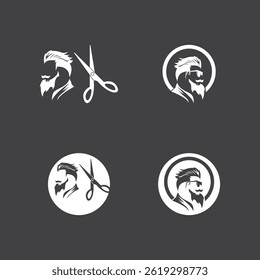Hair Style Cut Icon Vector Illustration