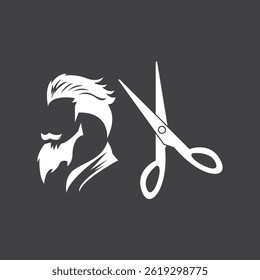 Hair Style Cut Icon Vector Illustration