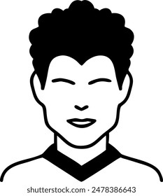 Hair style icon, beauty hair